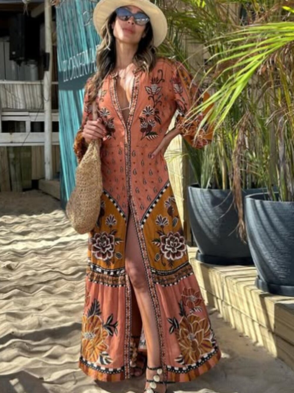Rare Fabulous FARM Rio Ainika Flora Maxi Dress XS NWT - Brazil Line Exclusive!!! - Picture 2 of 8